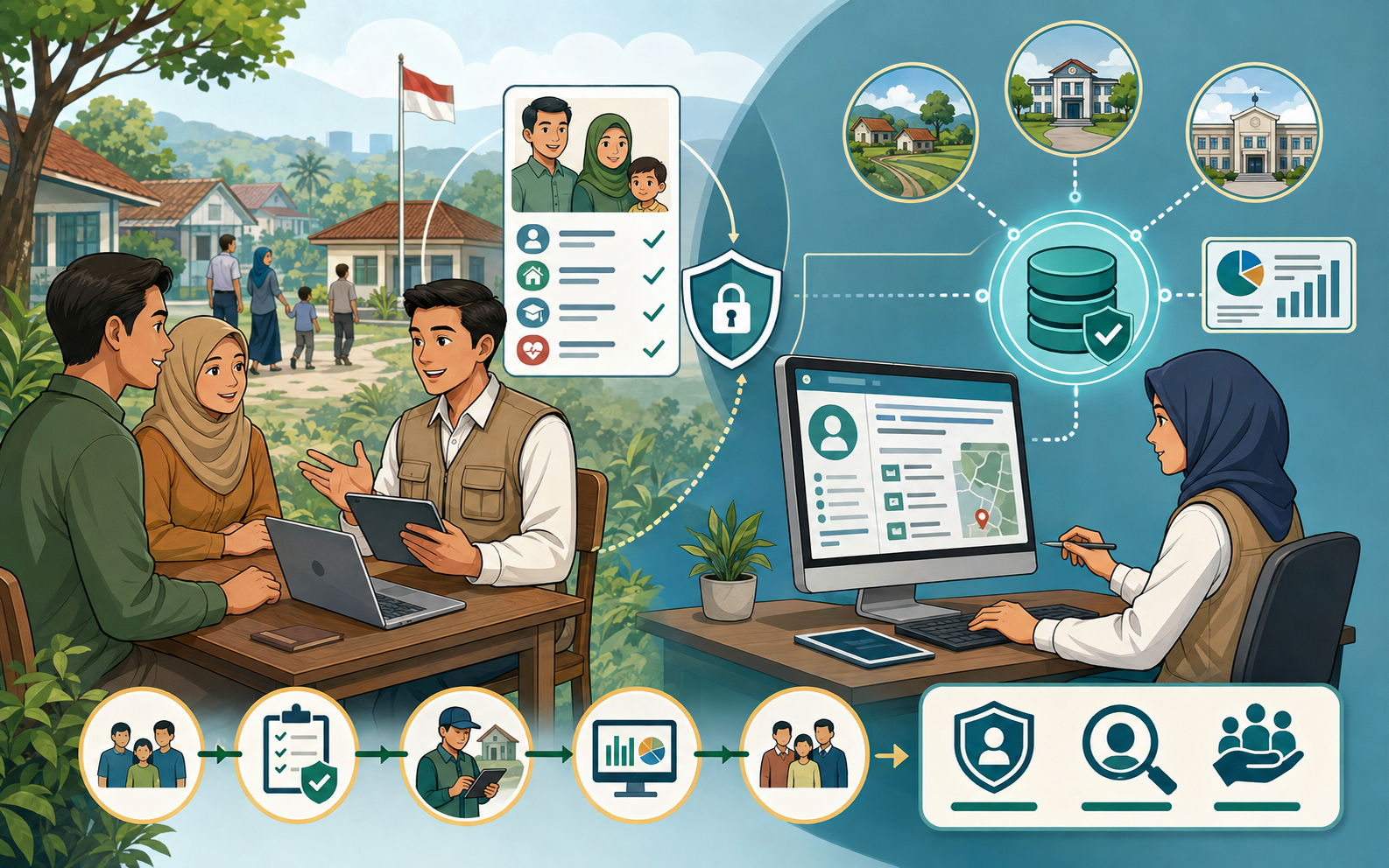 Ilustrasi tematik untuk halaman DTSEN
