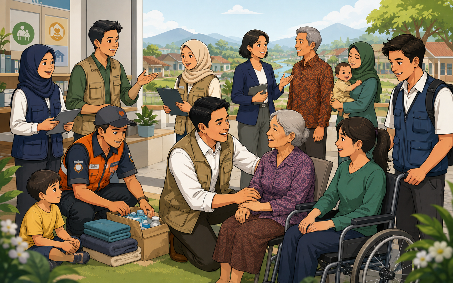 Ilustrasi tematik untuk halaman PPKS dan PSKS
